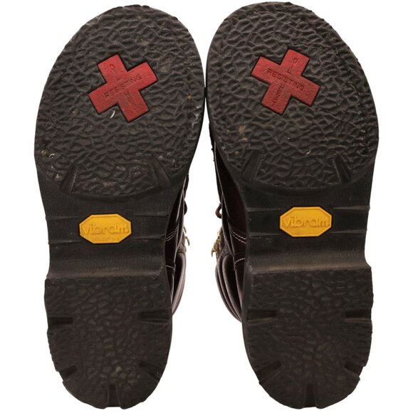 Carolina 6" Steel Toe Work Boot Men 7.5 Brown Leather Safety Oil Resistant CA508 - Picture 3 of 14